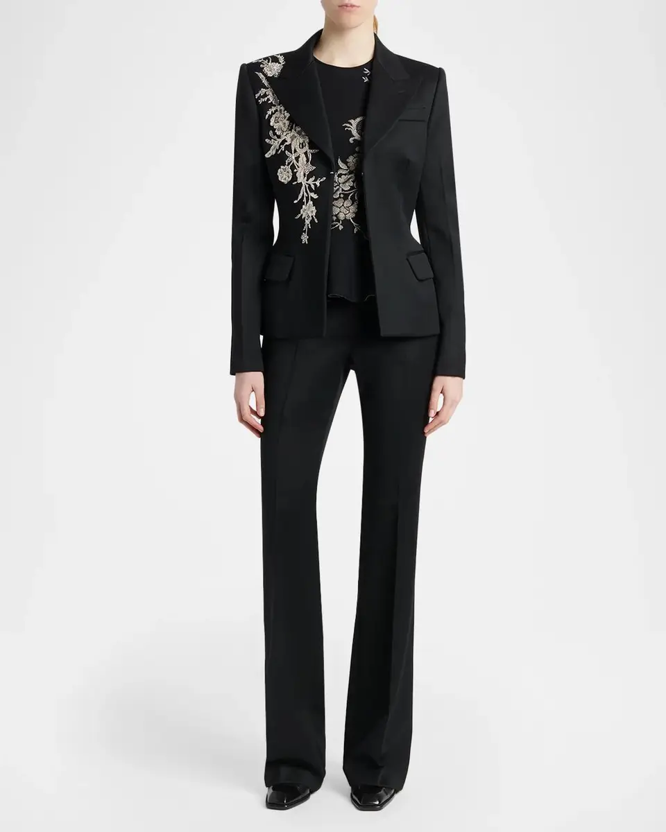 Alexander McQueen Embellished Single-Breasted Jacket | Thumbnail 2 Alexander McQueen Embellished Single-Breasted Jacket | Thumbnail 2