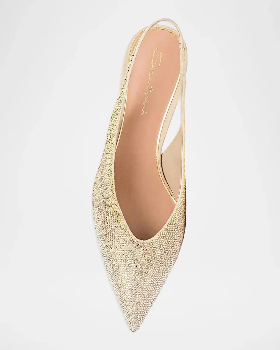 Santoni 55mm Embellished Leather Slingback Pumps | Thumbnail 4 Santoni 55mm Embellished Leather Slingback Pumps | Thumbnail 4