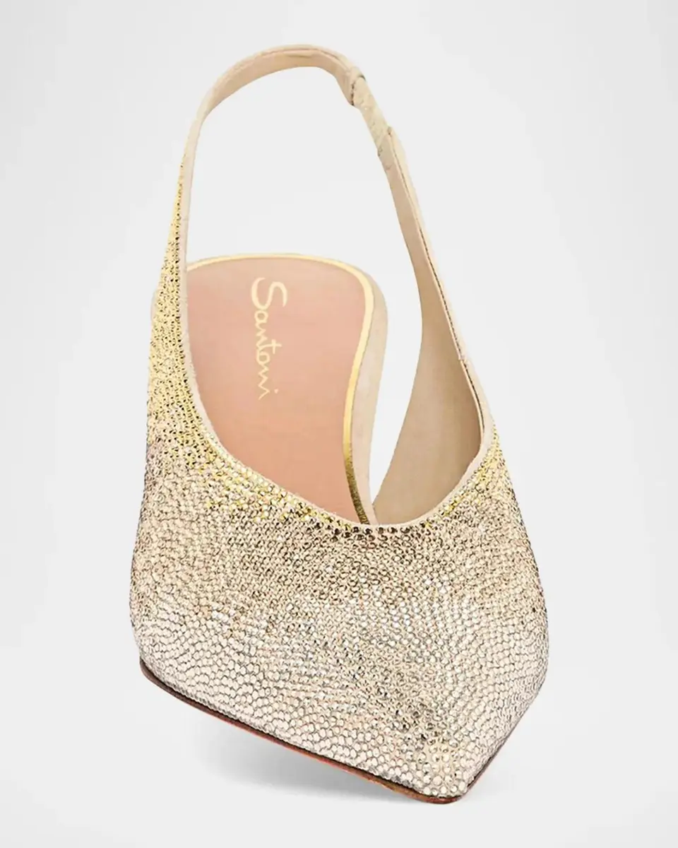 Santoni 55mm Embellished Leather Slingback Pumps | Thumbnail 6 Santoni 55mm Embellished Leather Slingback Pumps | Thumbnail 6