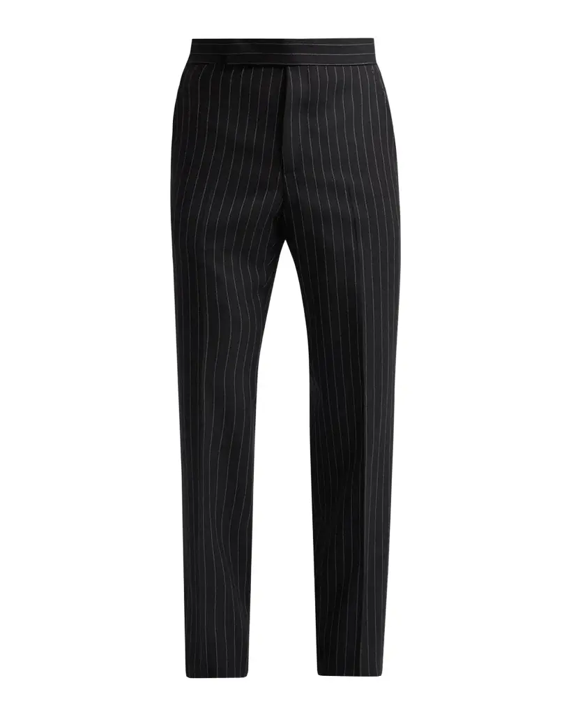 Tom Ford Men's Pinstripe Slim Flat-Front Trousers