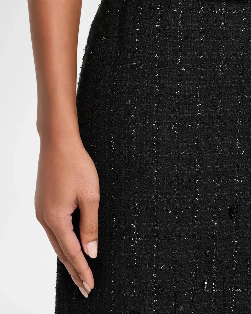 Ungaro Alma Beaded Fringe Tweed Midi Skirt | Thumbnail 5 Ungaro Alma Beaded Fringe Tweed Midi Skirt | Thumbnail 5