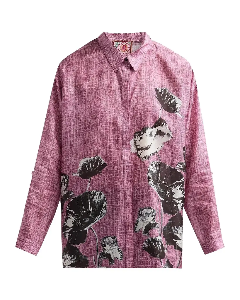 Johnny Was The Audrey Floral Silk Shirt