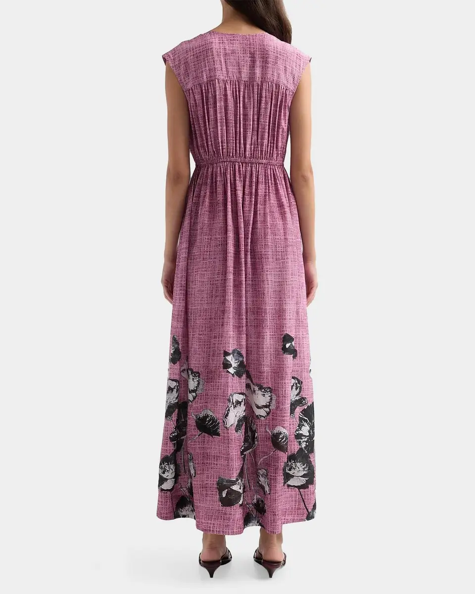 Johnny Was Monade Ruched Floral Silk Maxi Dress | Thumbnail 3