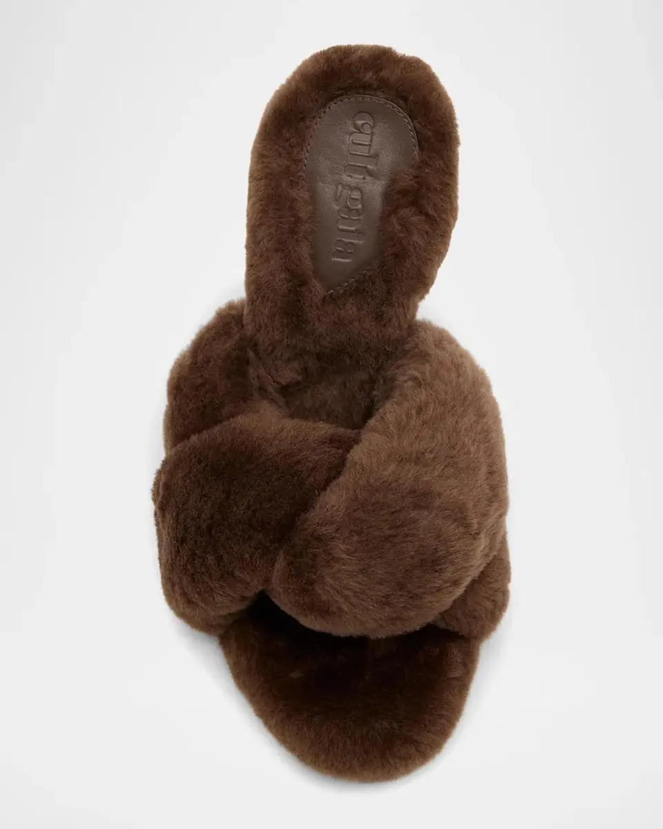 Cult Gaia Zabelle 100MM Shearling Sandals | Thumbnail 7 Cult Gaia Zabelle 100MM Shearling Sandals | Thumbnail 7