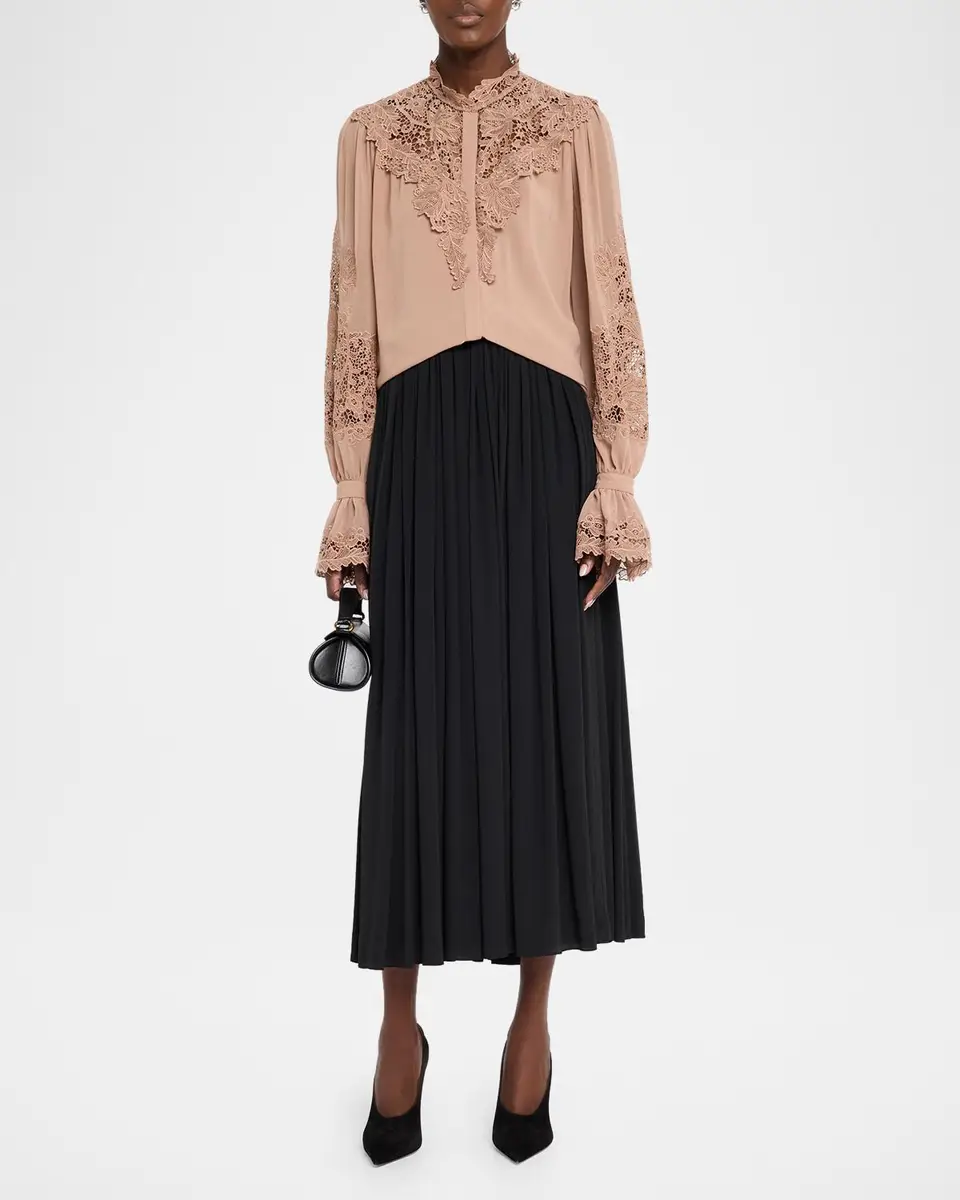 Kobi Halperin West Lace-Inset Ruffle Blouse | Thumbnail 2 Kobi Halperin West Lace-Inset Ruffle Blouse | Thumbnail 2