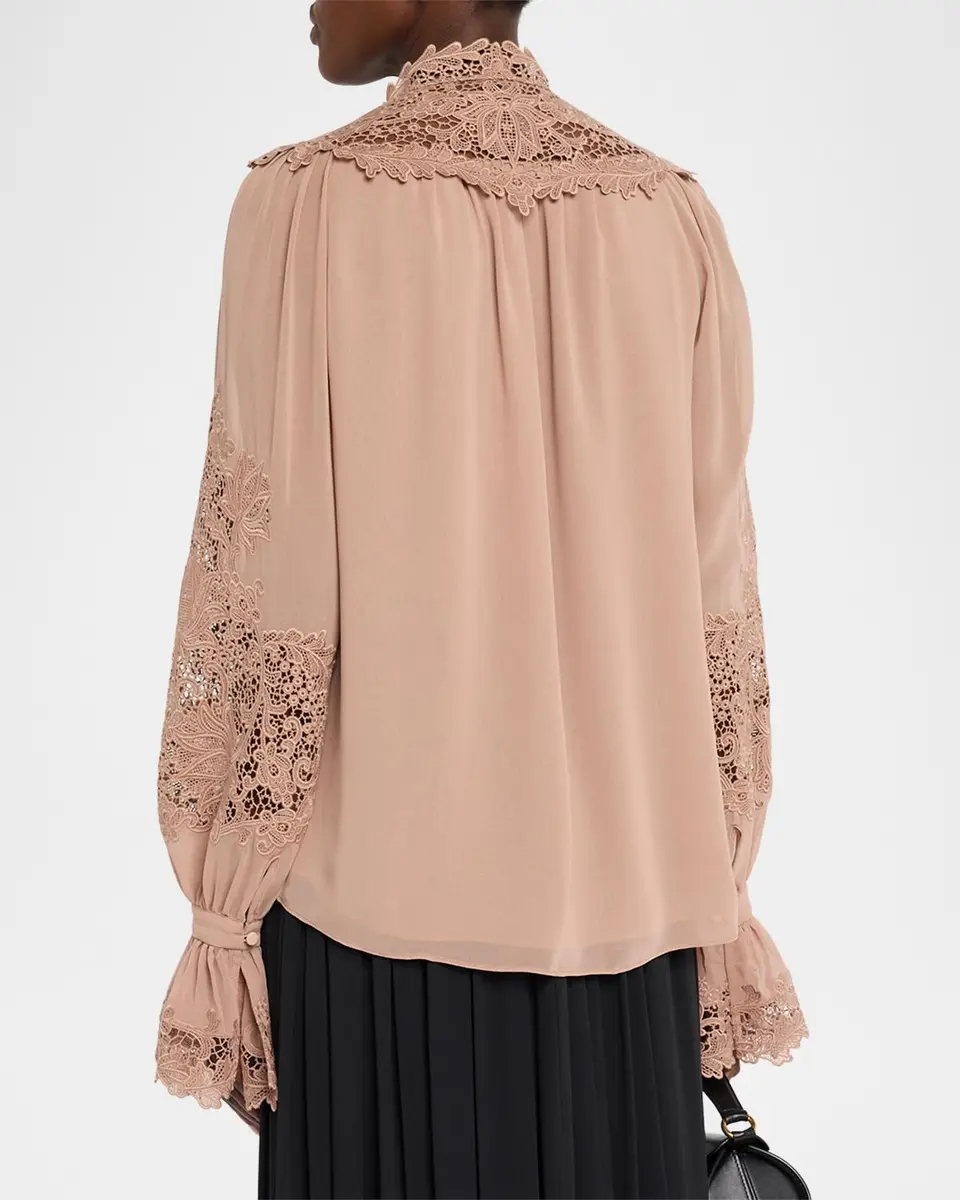 Kobi Halperin West Lace-Inset Ruffle Blouse | Thumbnail 3 Kobi Halperin West Lace-Inset Ruffle Blouse | Thumbnail 3