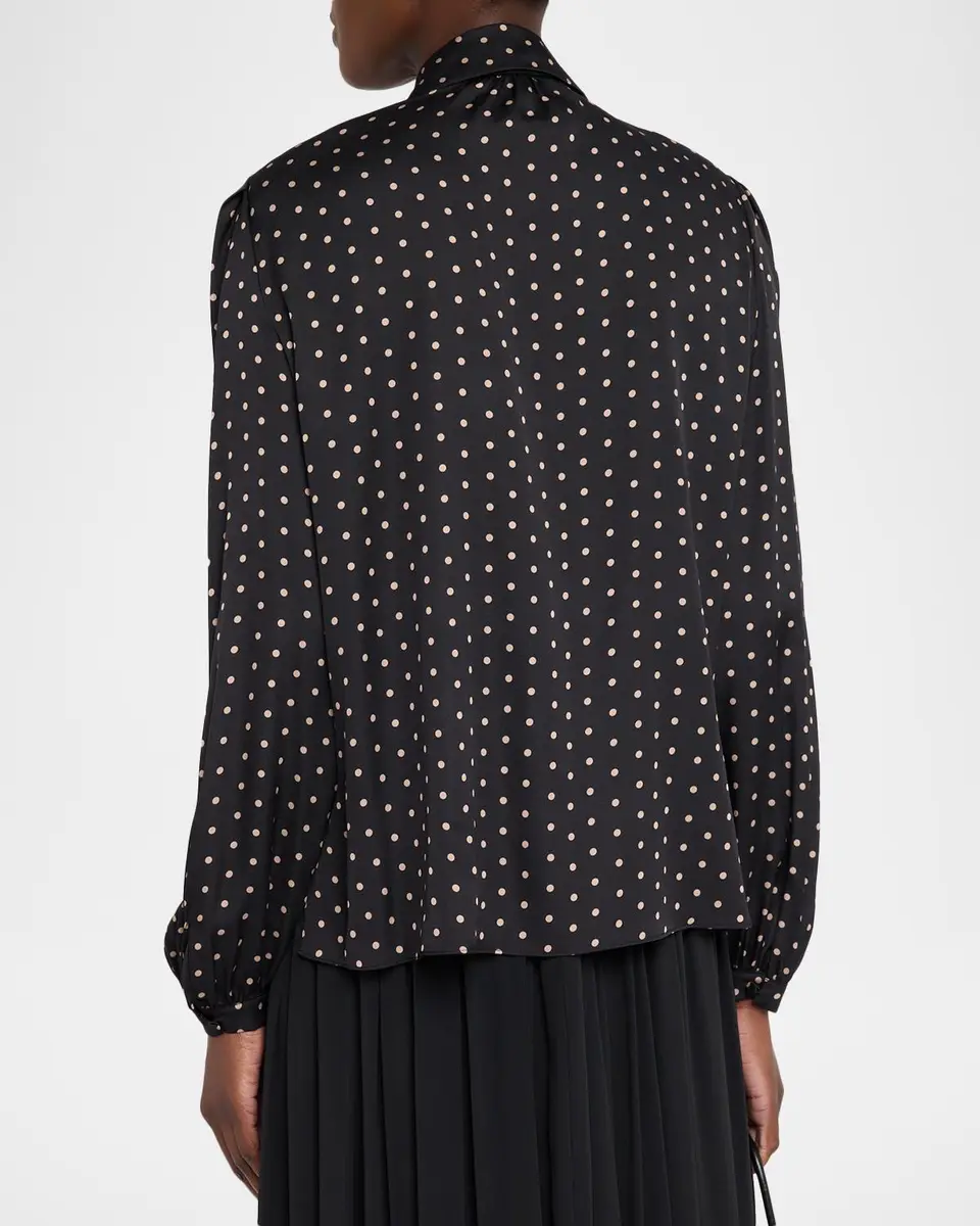 Kobi Halperin Julian Polka Dot Silk-Blend Blouse | Thumbnail 3 Kobi Halperin Julian Polka Dot Silk-Blend Blouse | Thumbnail 3