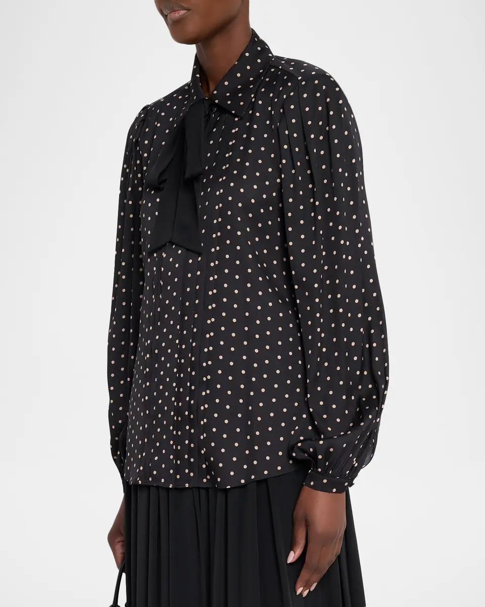 Kobi Halperin Julian Polka Dot Silk-Blend Blouse | Thumbnail 4 Kobi Halperin Julian Polka Dot Silk-Blend Blouse | Thumbnail 4
