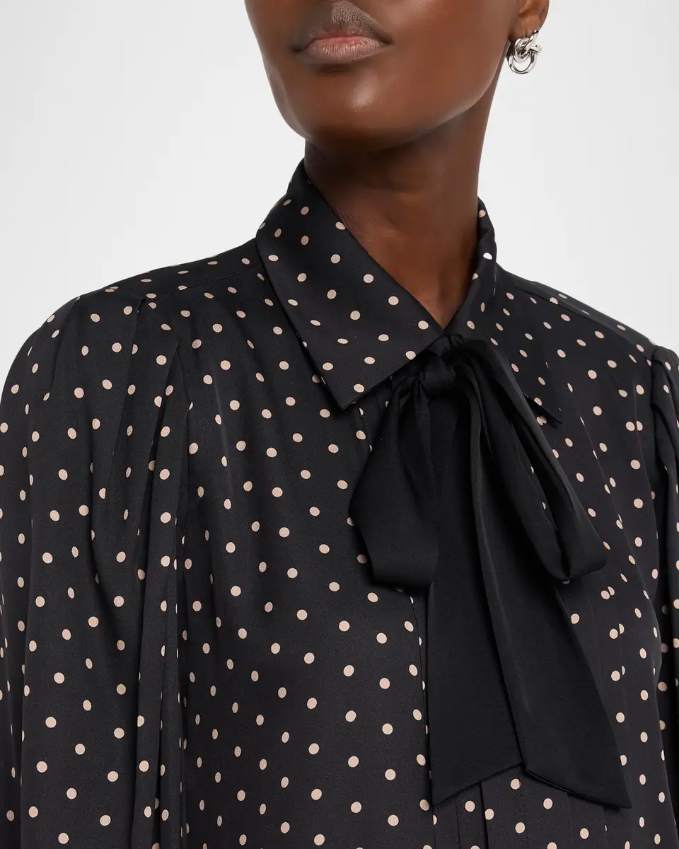 Kobi Halperin Julian Polka Dot Silk-Blend Blouse | Thumbnail 5 Kobi Halperin Julian Polka Dot Silk-Blend Blouse | Thumbnail 5