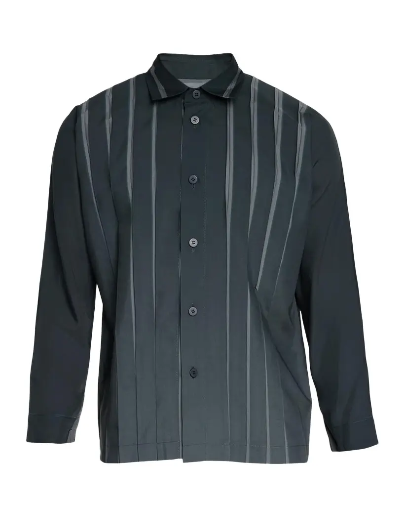 Issey Miyake Men's Dawn Ray Pleated Button-Front Shirt