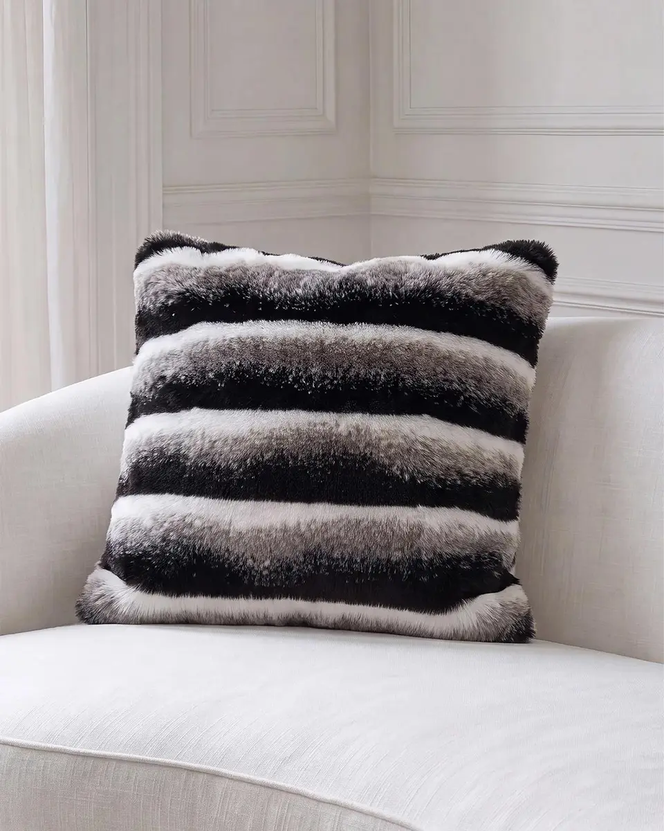 Lyla Grant Faux Chinchilla Pillow, 20" Square | Thumbnail 3 Lyla Grant Faux Chinchilla Pillow, 20" Square | Thumbnail 3