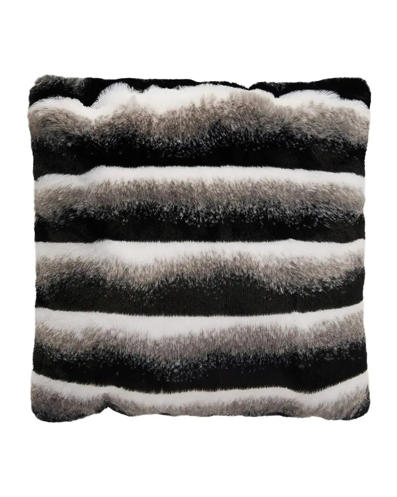 Lyla Grant Faux Chinchilla Pillow, 20" Square