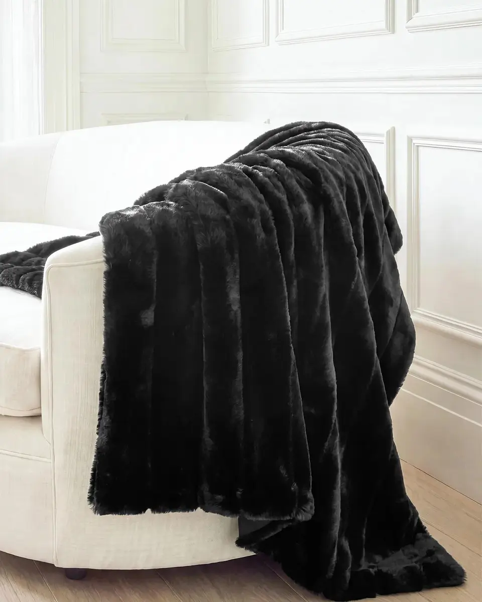Lyla Grant Faux Rex Rabbit Throw, 60" x 72" | Thumbnail 4 Lyla Grant Faux Rex Rabbit Throw, 60" x 72" | Thumbnail 4