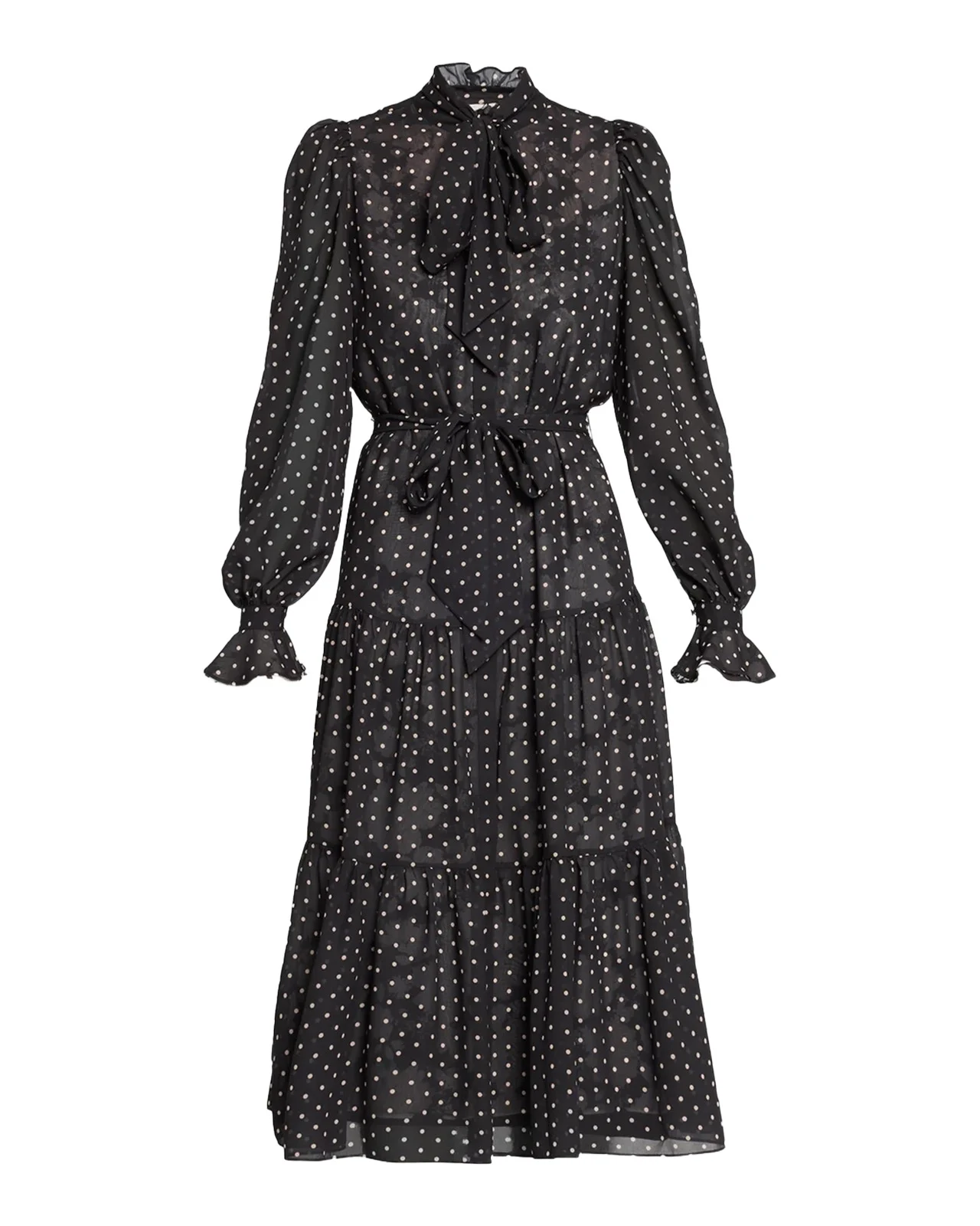 Erin Polka Dot Chiffon Midi Dress Erin Polka Dot Chiffon Midi Dress