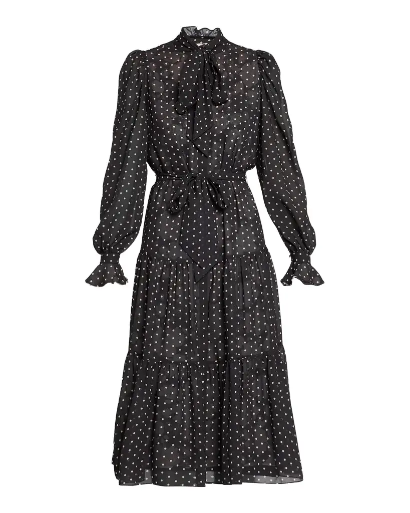 Erin Polka Dot Chiffon Midi Dress Erin Polka Dot Chiffon Midi Dress