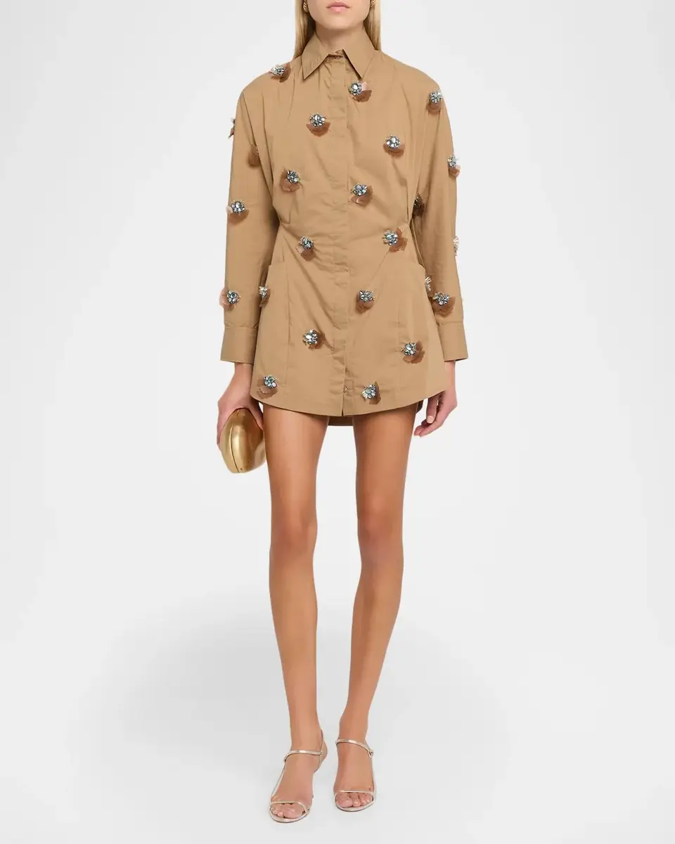 JBQ Tess Embellished Mini Shirtdress | Thumbnail 2 JBQ Tess Embellished Mini Shirtdress | Thumbnail 2