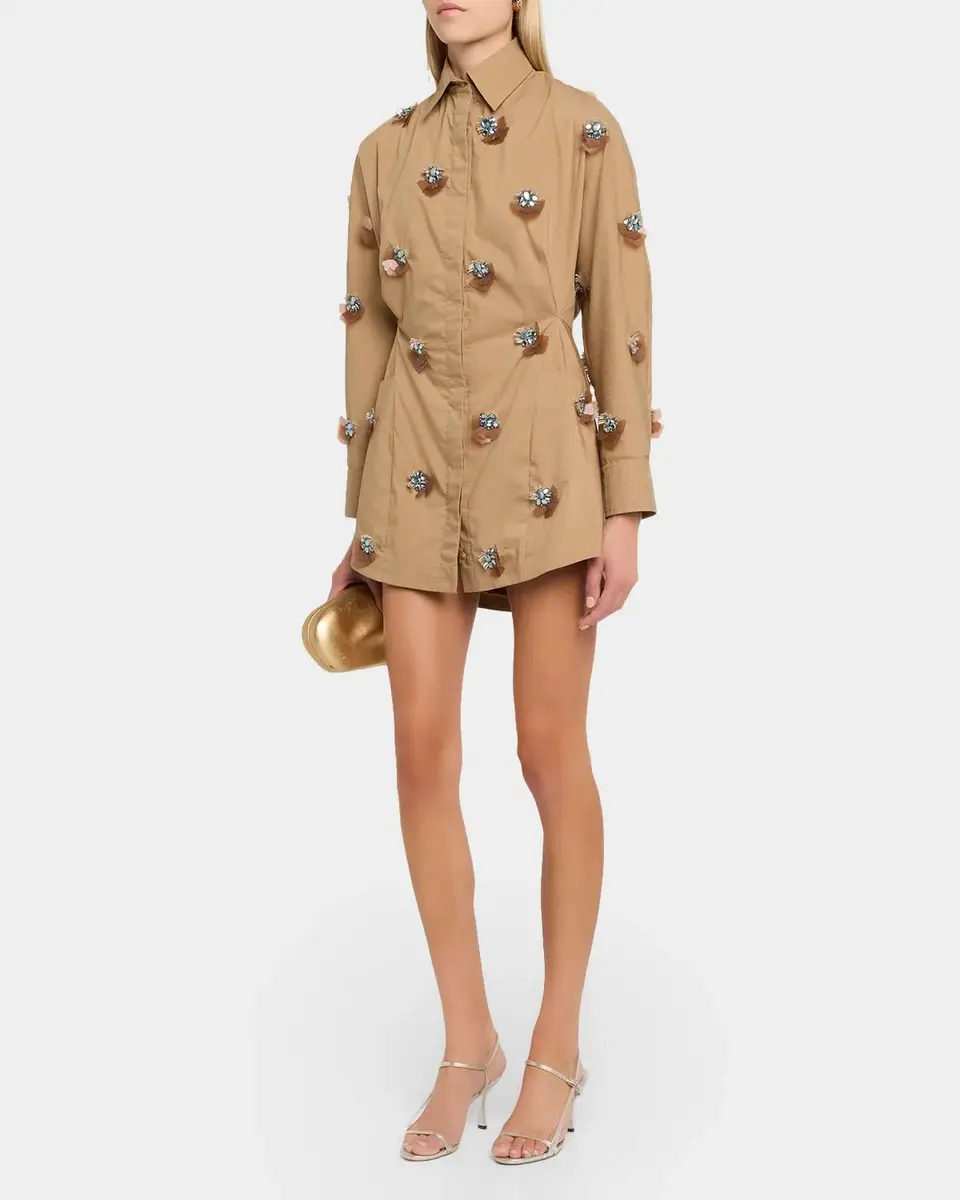 JBQ Tess Embellished Mini Shirtdress | Thumbnail 4 JBQ Tess Embellished Mini Shirtdress | Thumbnail 4
