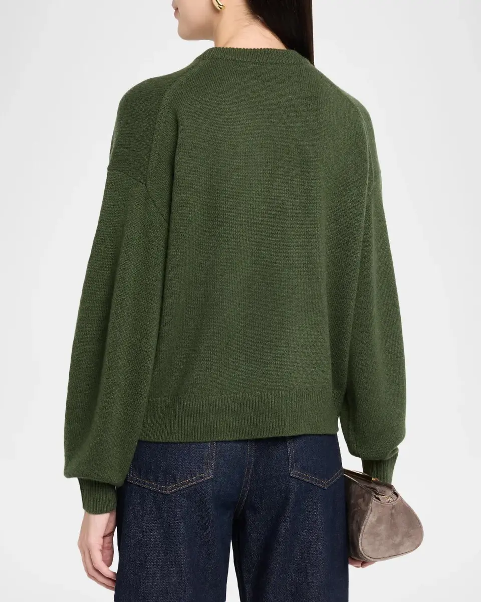 Theory Cashmere Cropped Crewneck Sweater | Thumbnail 3 Theory Cashmere Cropped Crewneck Sweater | Thumbnail 3