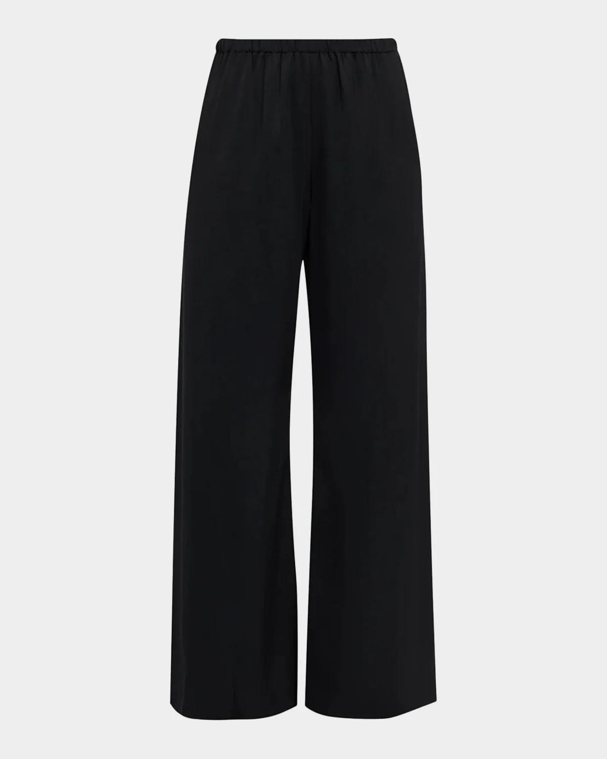 Roni Satin Wide-Leg Pants
