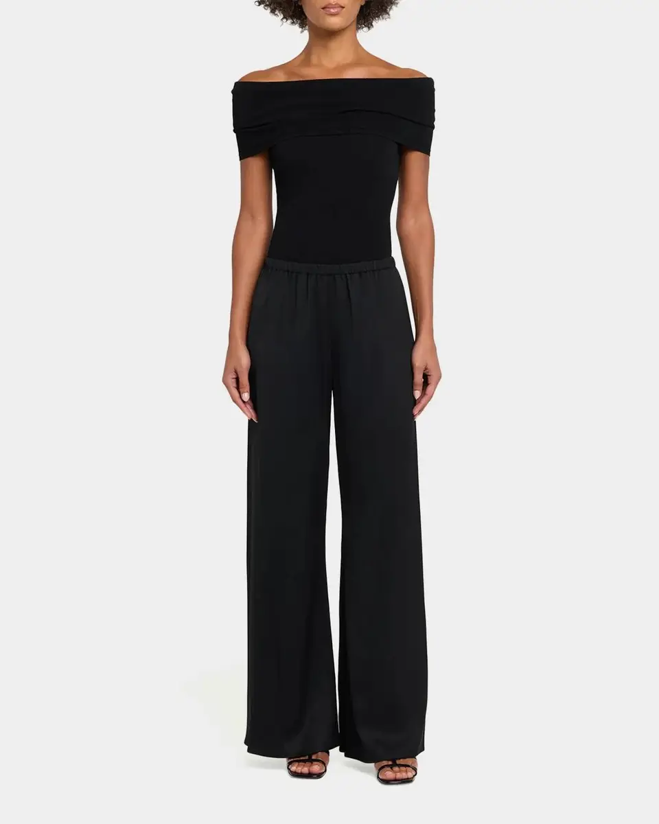 Simkhai Roni Satin Wide-Leg Pants | Thumbnail 2 Simkhai Roni Satin Wide-Leg Pants | Thumbnail 2