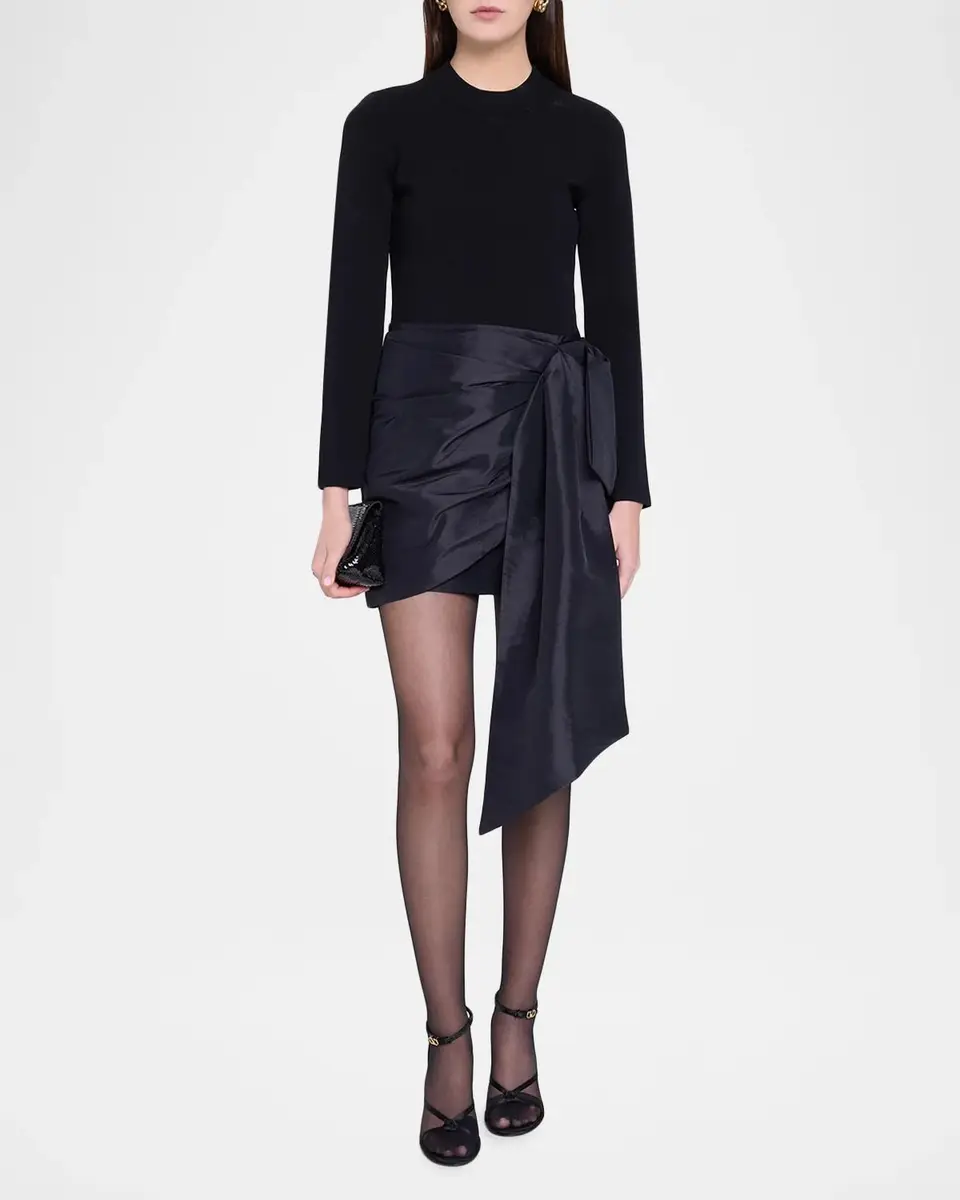 Simkhai Tedda Taffeta Knit Mini Dress | Thumbnail 2 Simkhai Tedda Taffeta Knit Mini Dress | Thumbnail 2