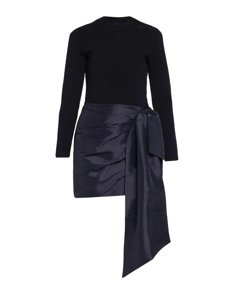 Tedda Taffeta Knit Mini Dress