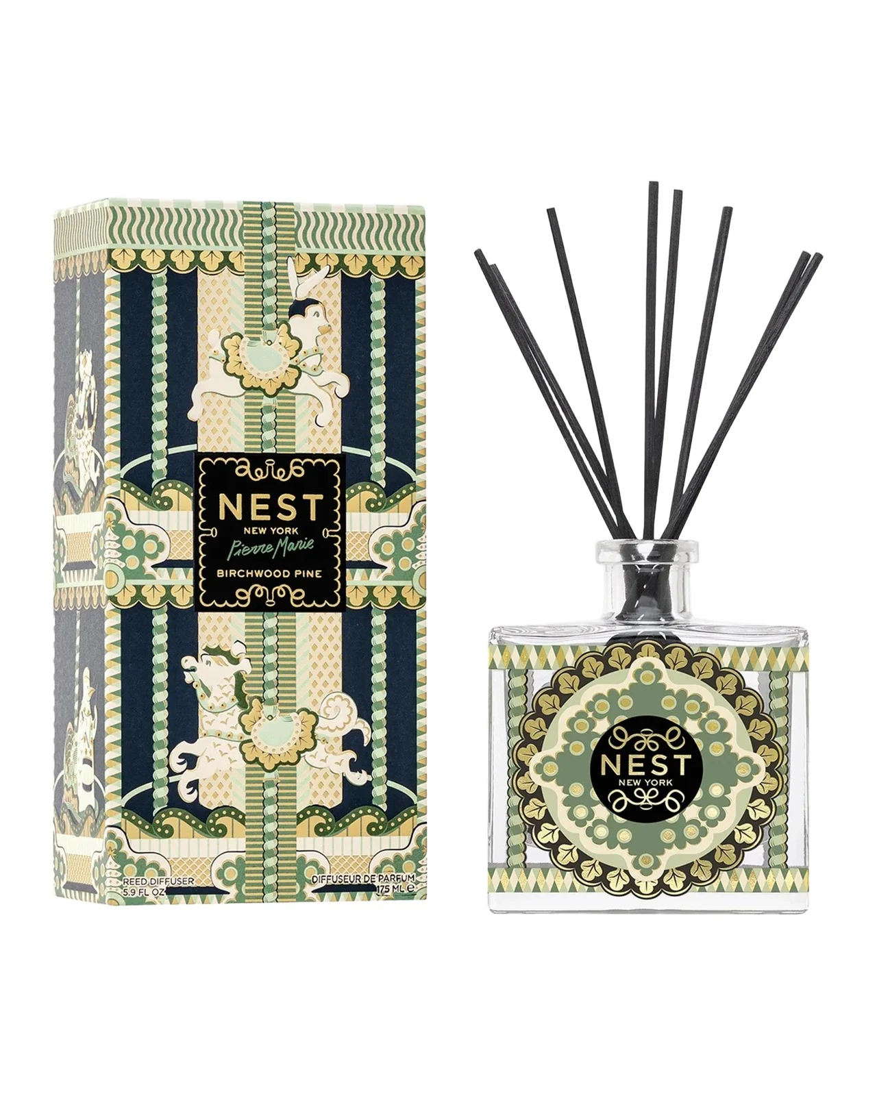 NEST New York x Pierre Marie Birchwood Pine Reed Diffuser, 5.9 oz.