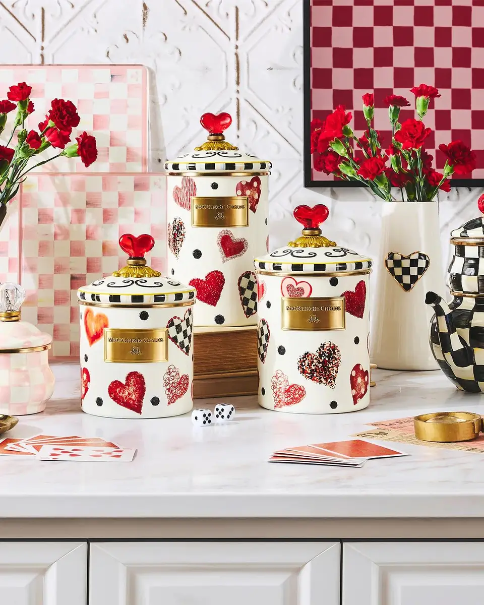 MacKenzie-Childs Small Heart Motif Canister | Thumbnail 4