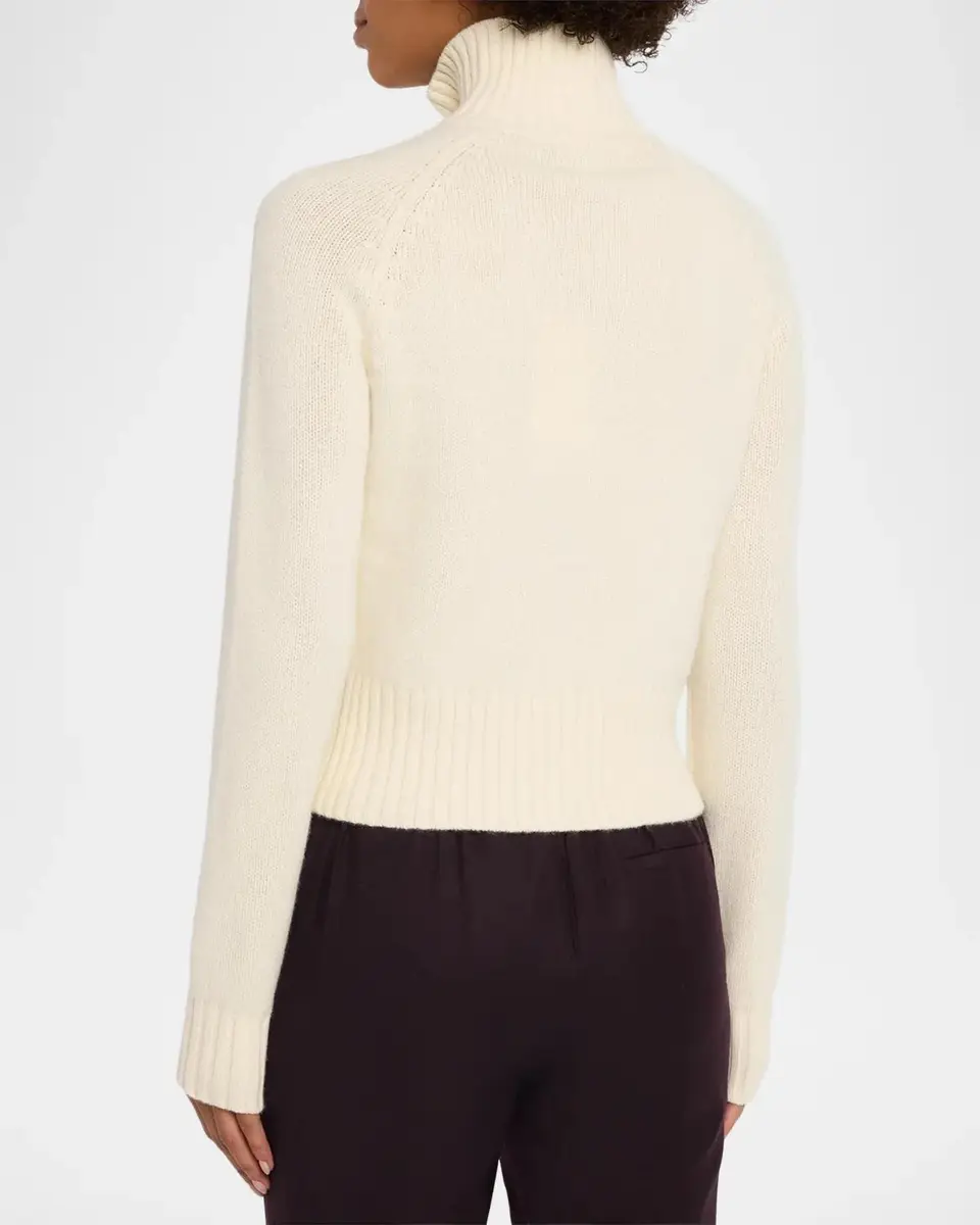 Theory Raglan-Sleeve Zip Wool Knit Cardigan | Thumbnail 3 Theory Raglan-Sleeve Zip Wool Knit Cardigan | Thumbnail 3