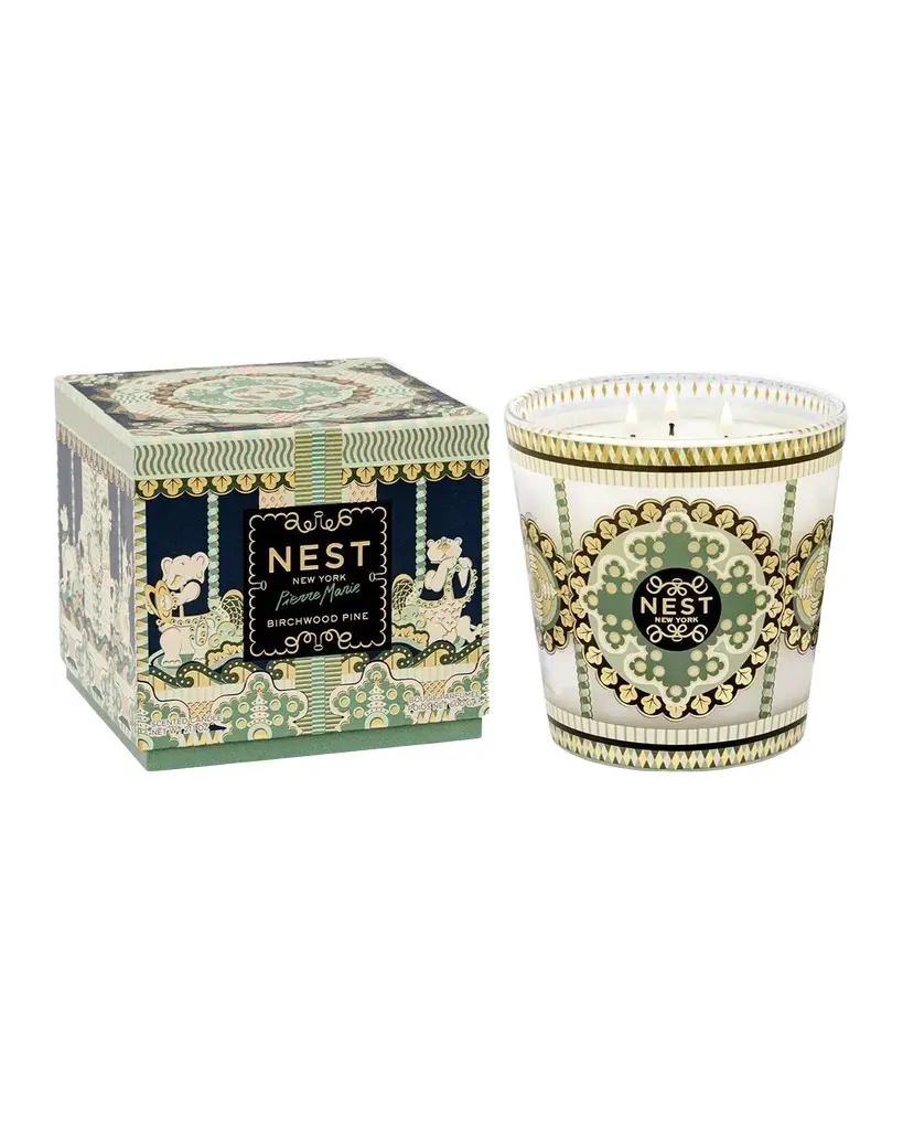 NEST New York x Pierre Marie Birchwood Pine 3-Wick Candle, 21.2 oz.