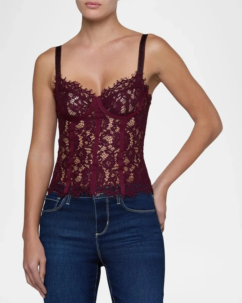 L'Agence Jenny Lace Bustier Top | Thumbnail 4 L'Agence Jenny Lace Bustier Top | Thumbnail 4