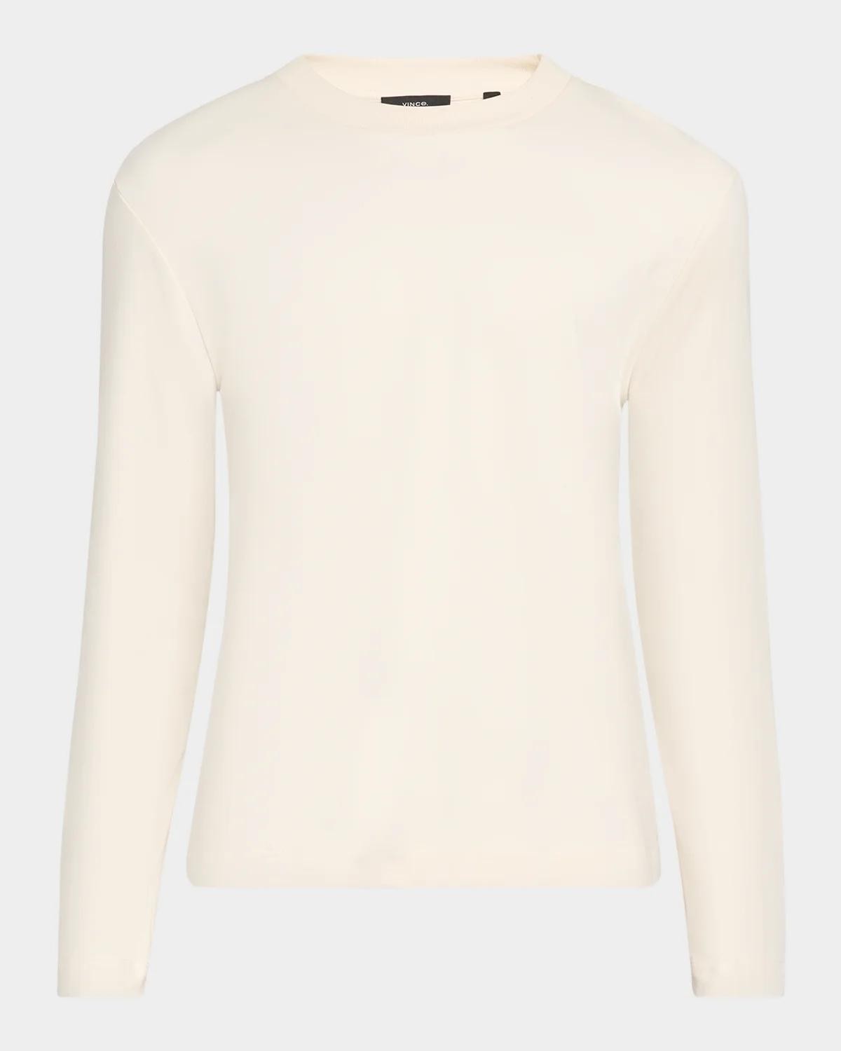 Vince Men's Peached Cotton Crewneck Sweater