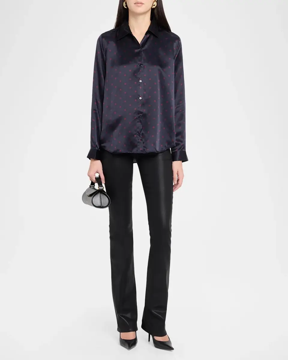 L'Agence Tyler Polka Dot Silk Blouse | Thumbnail 2 L'Agence Tyler Polka Dot Silk Blouse | Thumbnail 2
