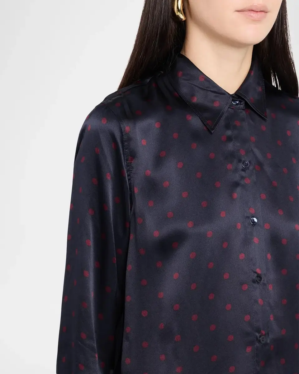 L'Agence Tyler Polka Dot Silk Blouse | Thumbnail 5 L'Agence Tyler Polka Dot Silk Blouse | Thumbnail 5