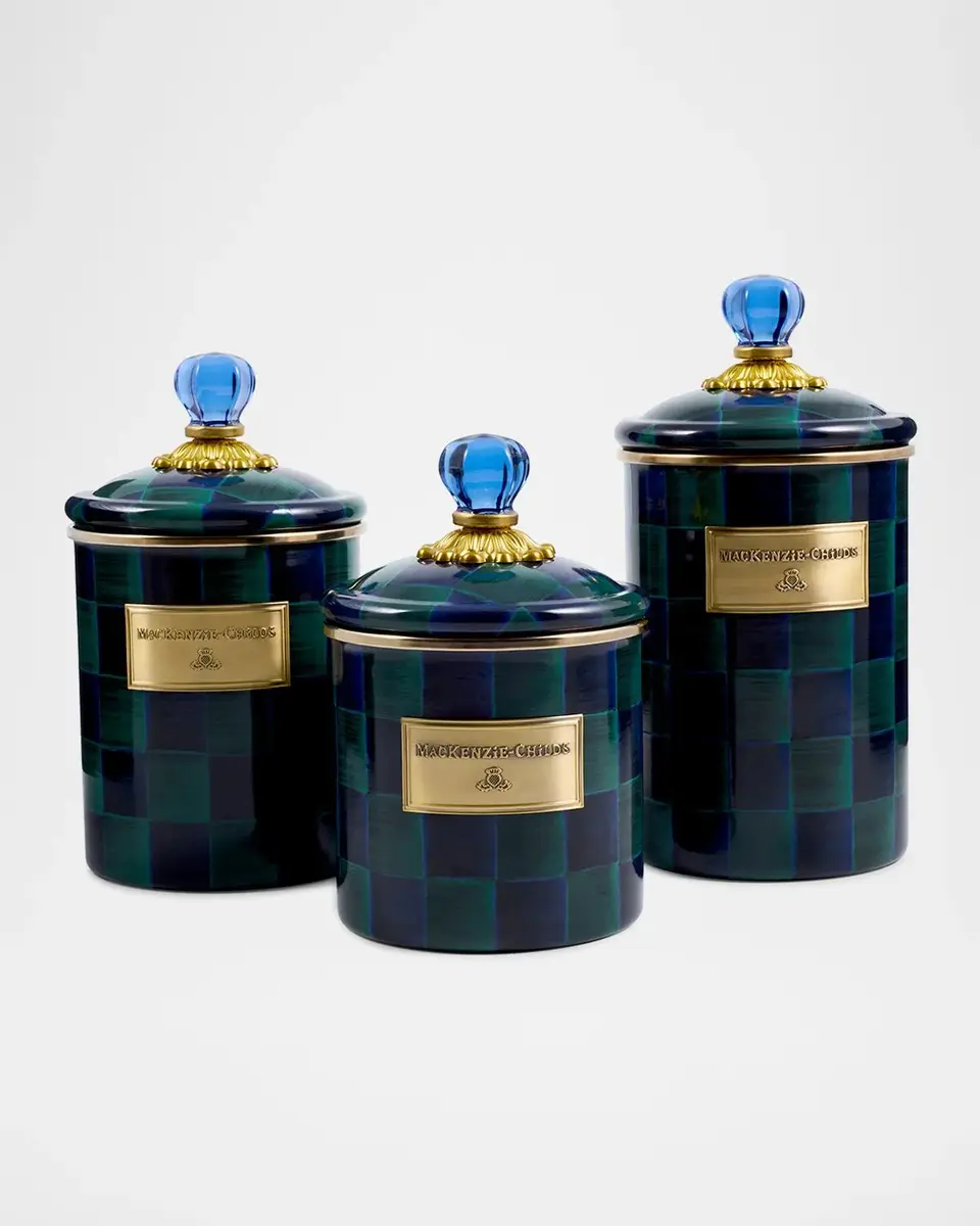 MacKenzie-Childs Juniper Check Small Canister | Thumbnail 3 MacKenzie-Childs Juniper Check Small Canister | Thumbnail 3