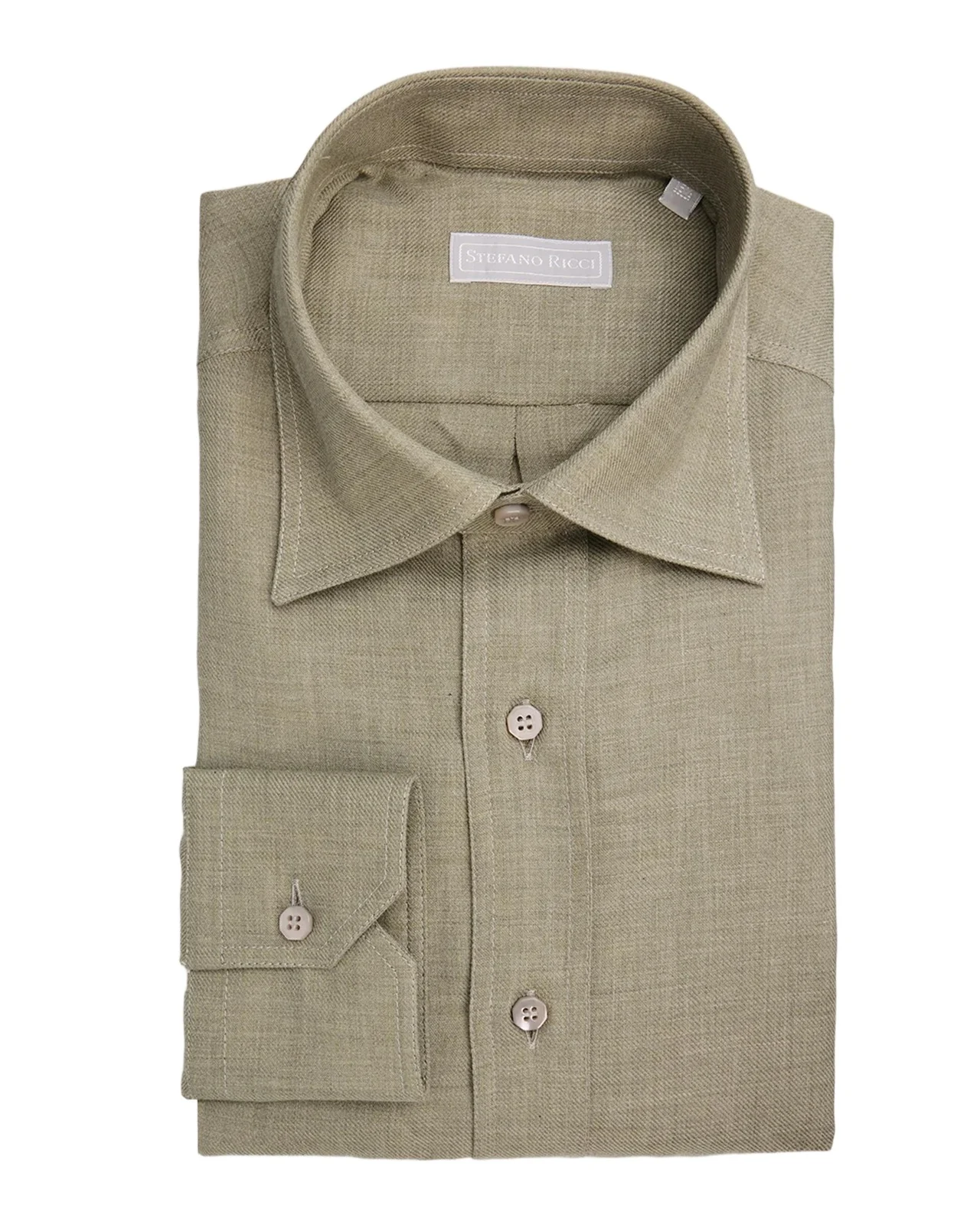Men's Solid Linen Twill Dress Shirt Men's Solid Linen Twill Dress Shirt