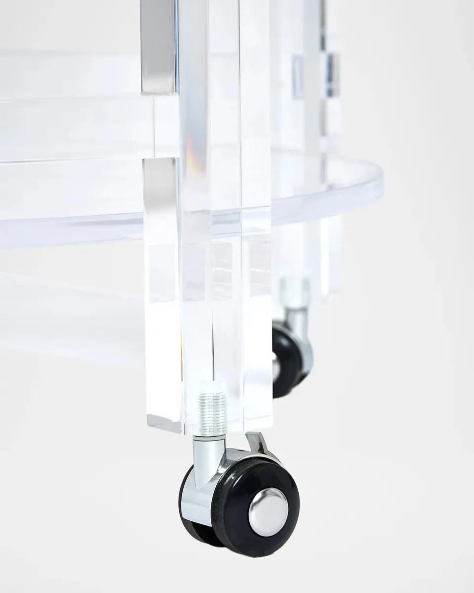 Interlude Home Diego Acrylic Bar Cart | Thumbnail 4 Interlude Home Diego Acrylic Bar Cart | Thumbnail 4