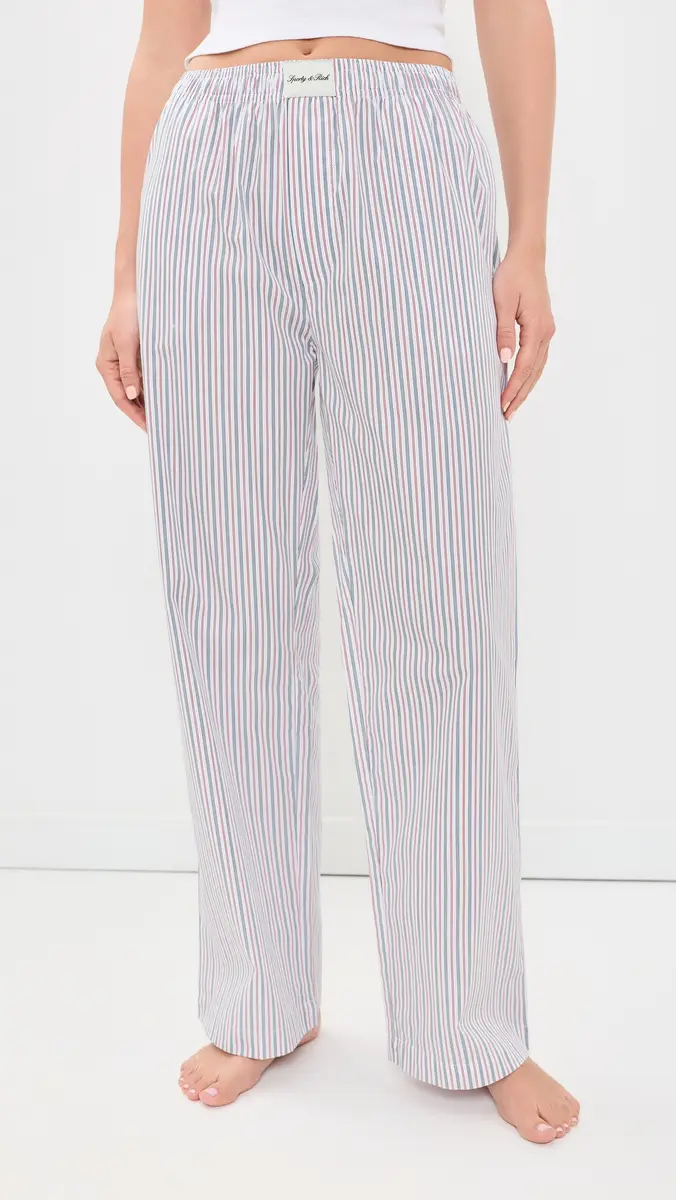 Sporty & Rich Signature Logo Pajama Pants | Thumbnail 2 Sporty & Rich Signature Logo Pajama Pants | Thumbnail 2