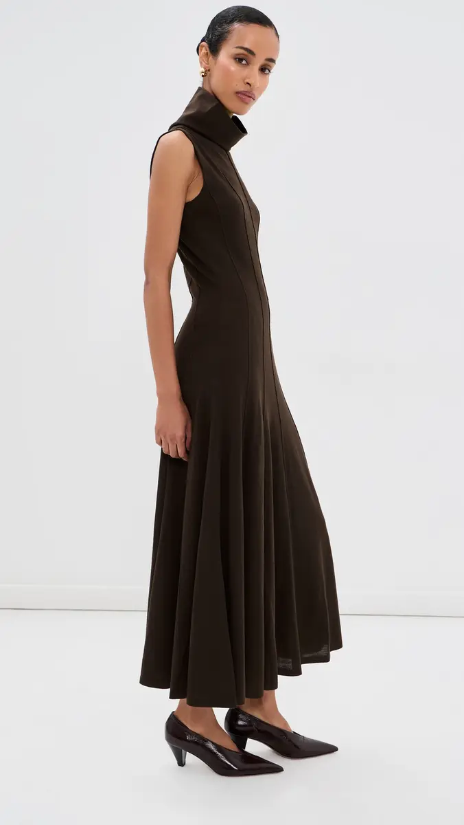 TWP Funnel Neck Sleeveless Wool Dress | Thumbnail 4 TWP Funnel Neck Sleeveless Wool Dress | Thumbnail 4