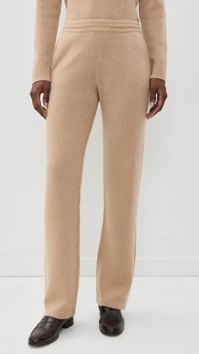 Sporty & Rich Logo Cashmere Trousers | Thumbnail 2 Sporty & Rich Logo Cashmere Trousers | Thumbnail 2