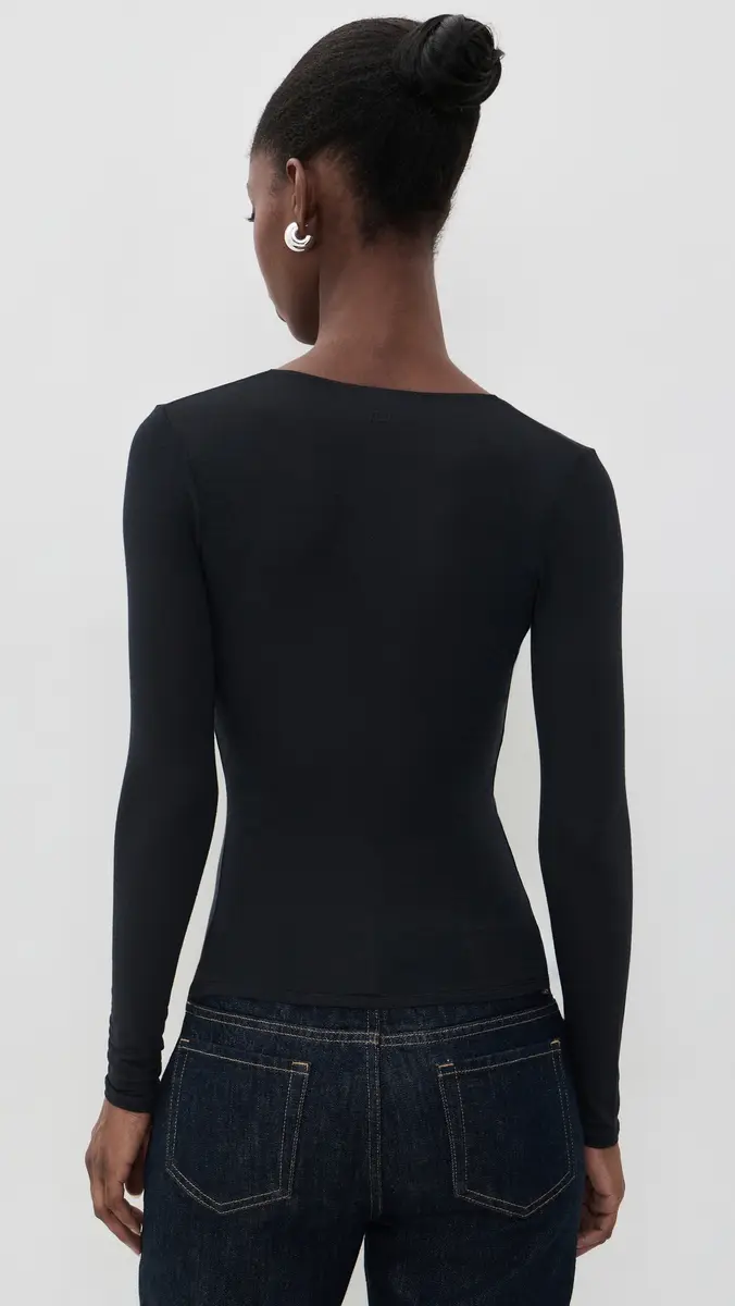 Fleur du Mal Cashmere Butter Long Sleeve Top | Thumbnail 3 Fleur du Mal Cashmere Butter Long Sleeve Top | Thumbnail 3