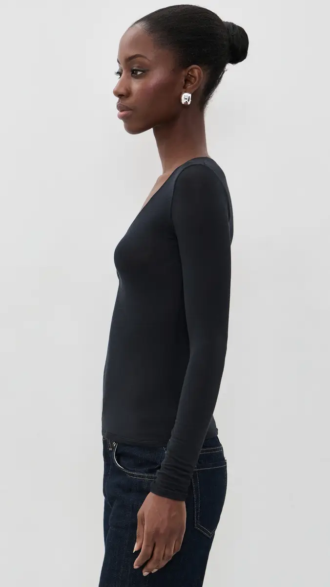 Fleur du Mal Cashmere Butter Long Sleeve Top | Thumbnail 4 Fleur du Mal Cashmere Butter Long Sleeve Top | Thumbnail 4