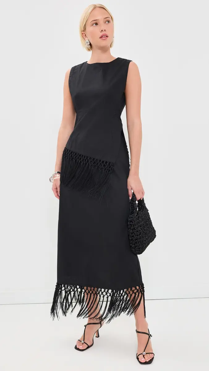 VRG GRL Billie Black Midi Skirt | Thumbnail 5