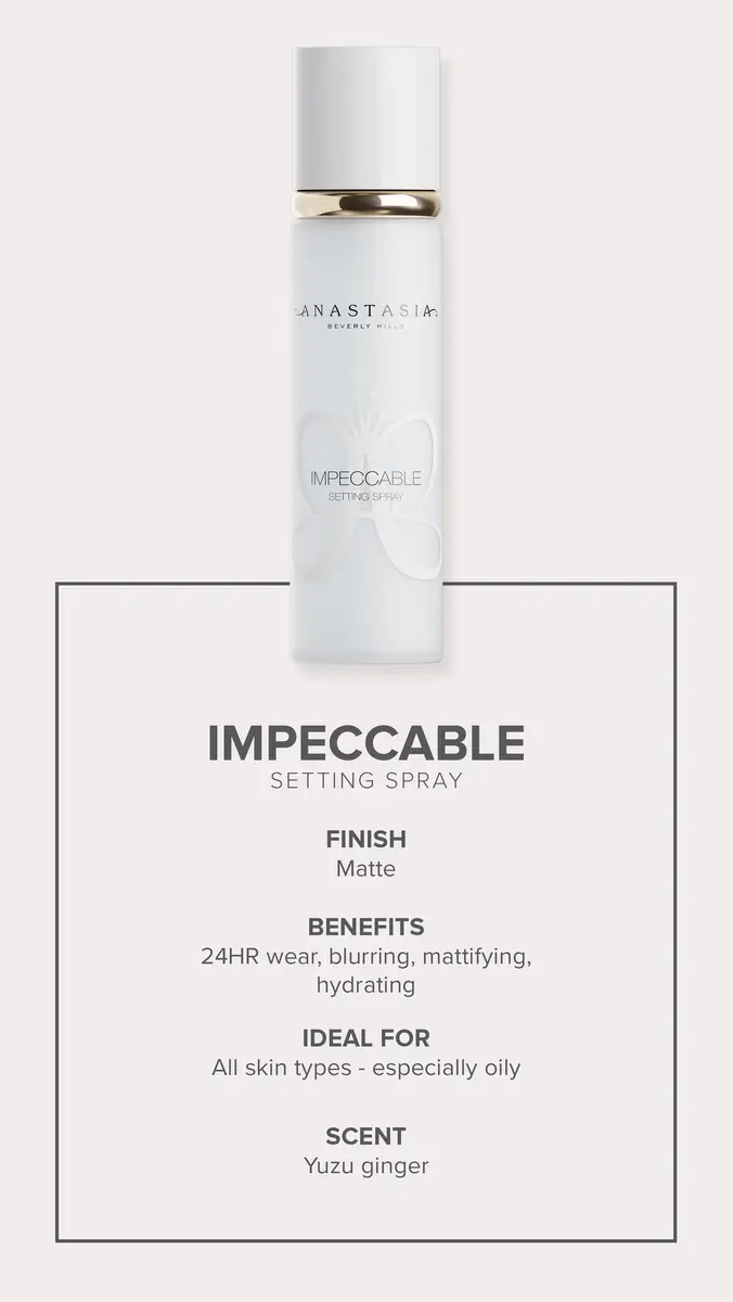 Anastasia Beverly Hills Impeccable Blurring Matte Setting Spray No Color | Thumbnail 5 Anastasia Beverly Hills Impeccable Blurring Matte Setting Spray No Color | Thumbnail 5