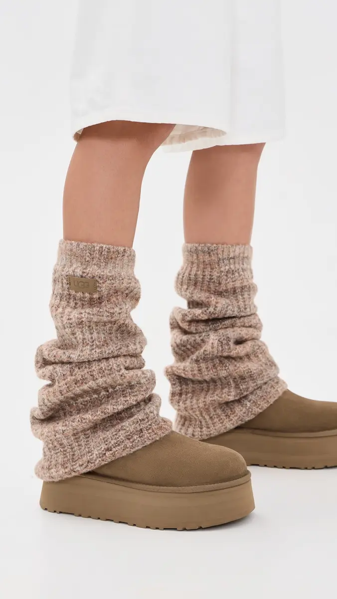 UGG Classic Mini Dipper Boots with Legwarmers Light Bronze | Thumbnail 3 UGG Classic Mini Dipper Boots with Legwarmers Light Bronze | Thumbnail 3