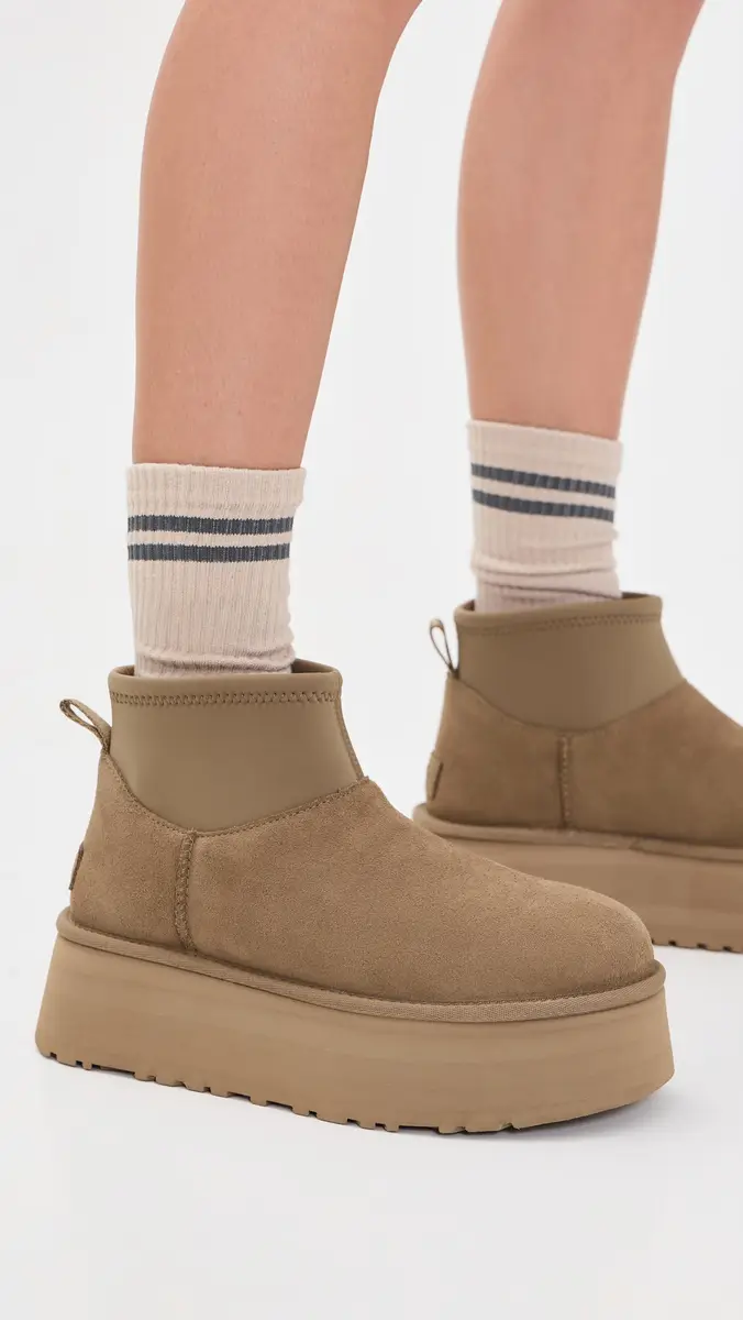 UGG Classic Mini Dipper Boots with Legwarmers Light Bronze | Thumbnail 5 UGG Classic Mini Dipper Boots with Legwarmers Light Bronze | Thumbnail 5
