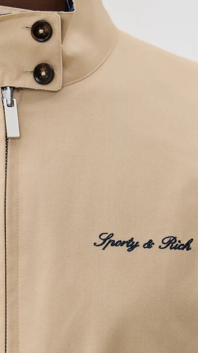 Sporty & Rich Signature Logo Brighton Jacket | Thumbnail 6 Sporty & Rich Signature Logo Brighton Jacket | Thumbnail 6