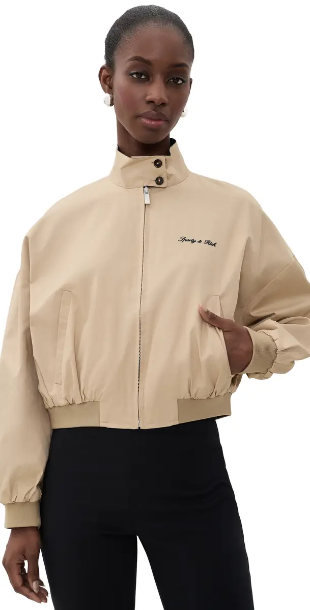 Sporty & Rich Signature Logo Brighton Jacket
