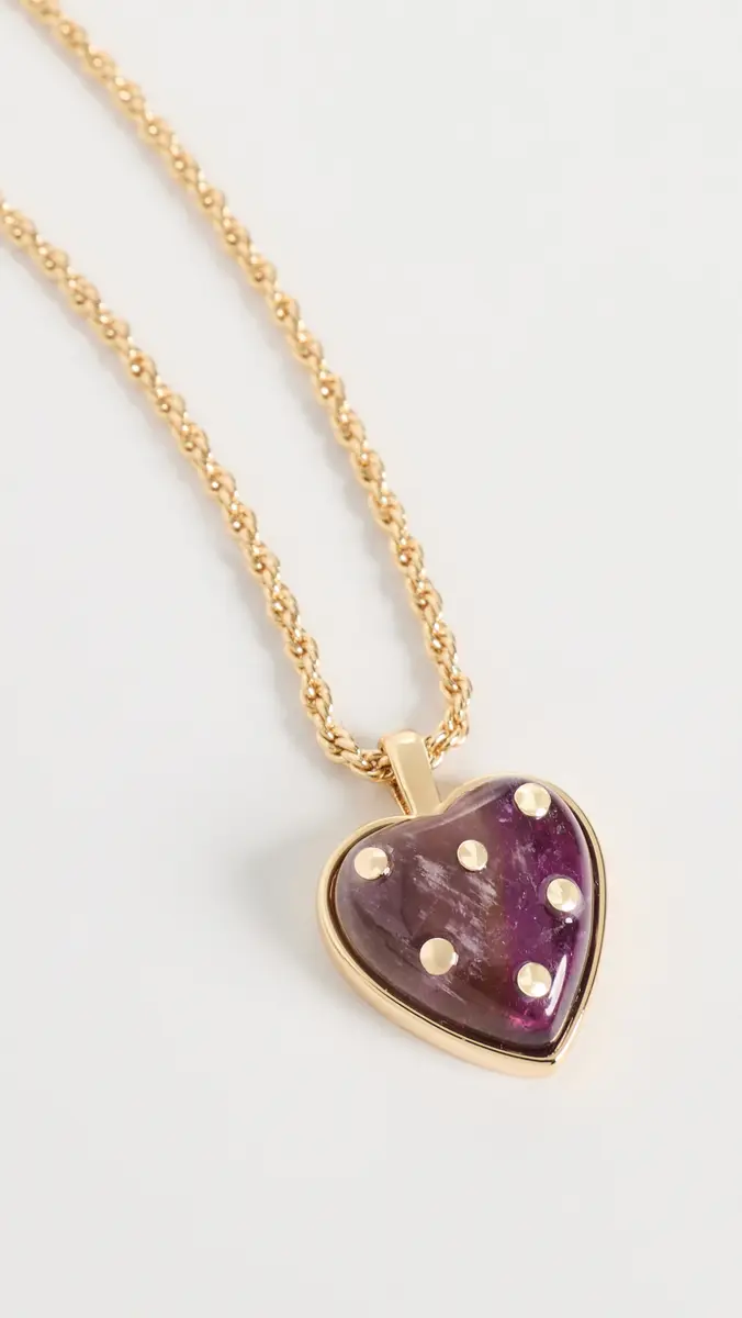 Madewell Polka Dot Heart Chain Necklace | Thumbnail 5 Madewell Polka Dot Heart Chain Necklace | Thumbnail 5