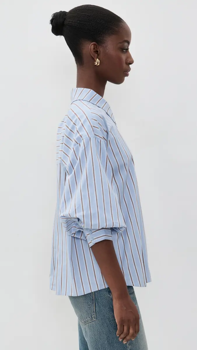 English Factory Striped Balloon Sleeve Shirt | Thumbnail 4 English Factory Striped Balloon Sleeve Shirt | Thumbnail 4